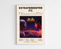 Poster minimaliste encadré de l'album Extraterrestre de JUL bien visible sur fond blanc, impression premium 300g.