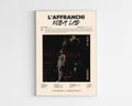 Poster minimaliste encadré de l'album L'Affranchi de Koba LaD bien visible sur fond blanc, impression premium 300g.