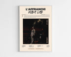 Poster minimaliste encadré de l'album L'Affranchi de Koba LaD bien visible sur fond blanc, impression premium 300g.