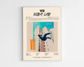 Poster design de l'album VII de Koba LaD, style minimaliste avec tracklist et détails de production, idéal pour collectionneur de rap français.