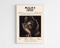 Poster minimaliste encadré de la mixtape M.I.L.S 4 de Ninho bien visible sur fond blanc, impression premium 300g.