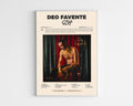 Poster minimaliste encadré de l'album Deo Favente de SCH bien visible sur fond blanc, impression premium 300g.