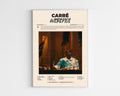 Poster minimaliste encadré de l'album Carré de Werenoi bien visible sur fond blanc, impression premium 300g.